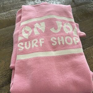 RonJon surf shop pink hooded sweatshirt. Adult small. Like new